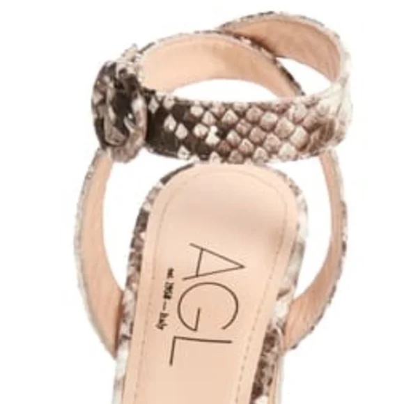 ATTILIO GIUSTI LEOMBRUNI (AGL) D'ORSAY ANKLE STRAP SANDAL - Picture 4 of 15